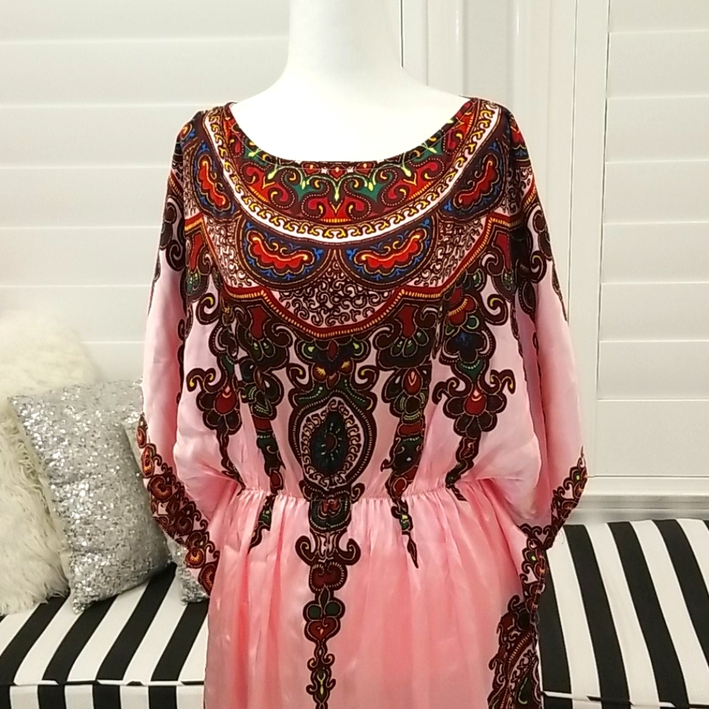 Voom silk kaftan dress